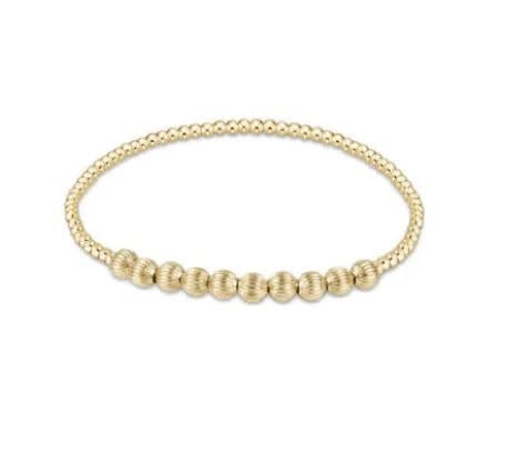 Dignity Beaded Bliss Bead Bracelet Gold | 2mm + 4mm