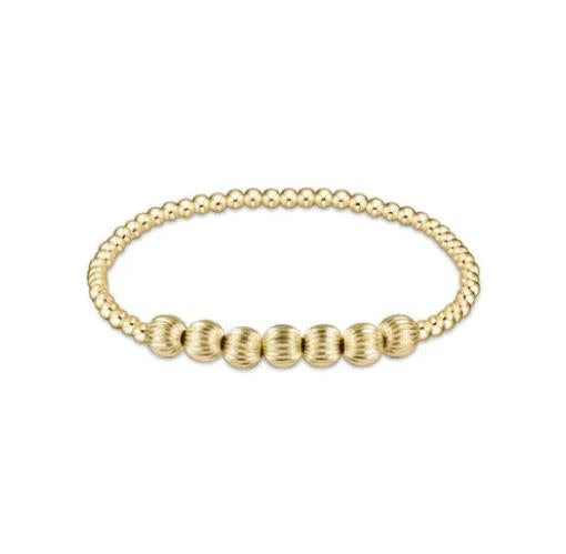Dignity Beaded Bliss Bead Bracelet Gold | 3mm + 6mm