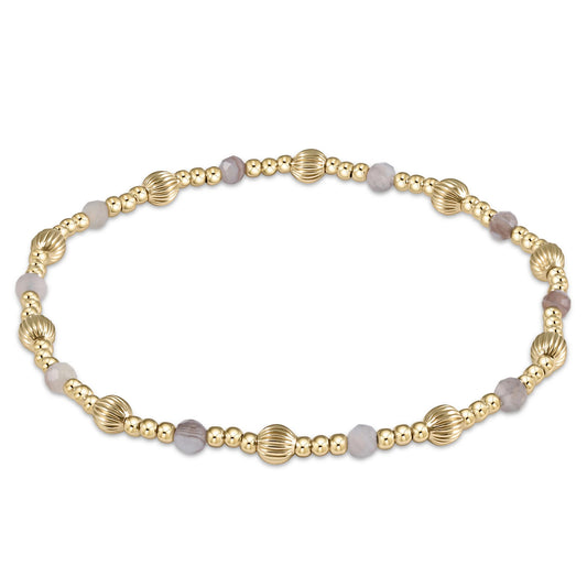 Ranta, Sincerity Pattern 4mm Bead Bracelet Botswana