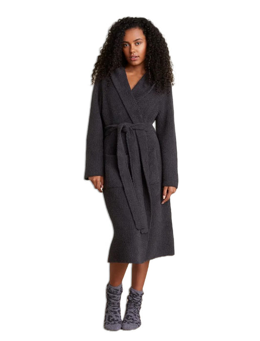 BFD CC Ribbed Hooded Robe Carbon