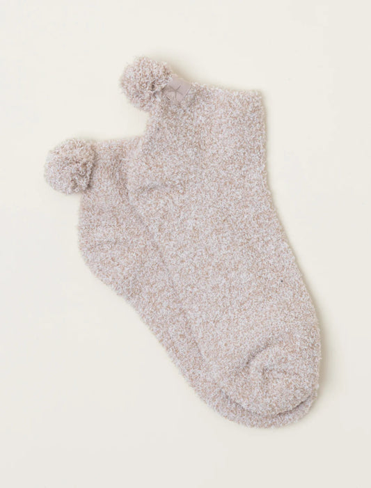CC Pom Pom Tan / Cream Sock