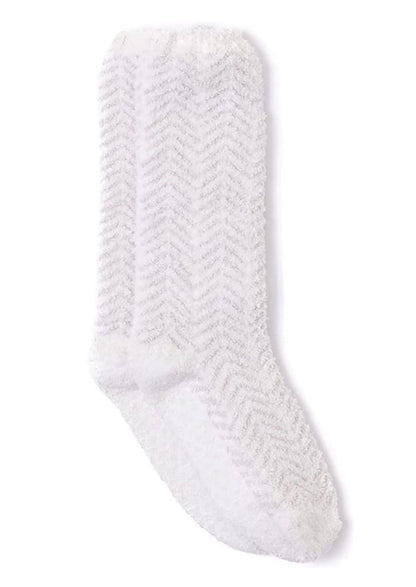 Cozychic Women's Herringbone Socks  Cream-Stone