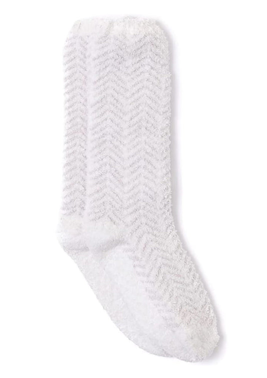 Cozychic Women's Herringbone Socks  Cream-Stone