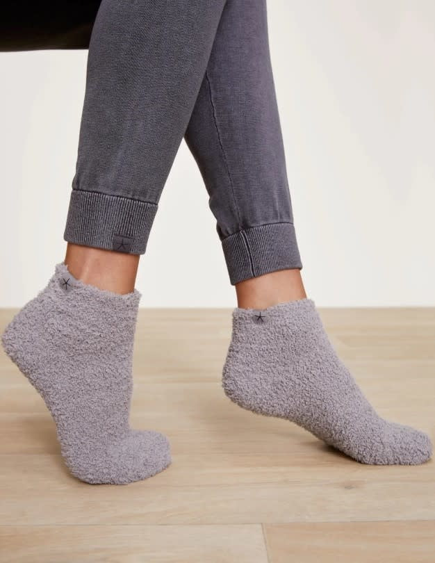 Cozychic 2 Pack Crew Sock Set Oyster-Pewter