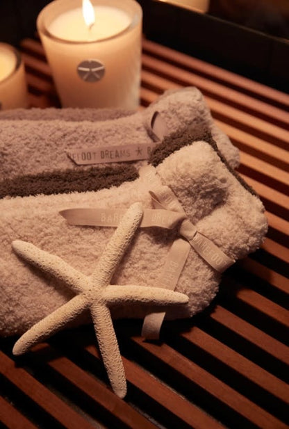 Cozychic 2 Pack Crew Sock Set Oyster-Pewter