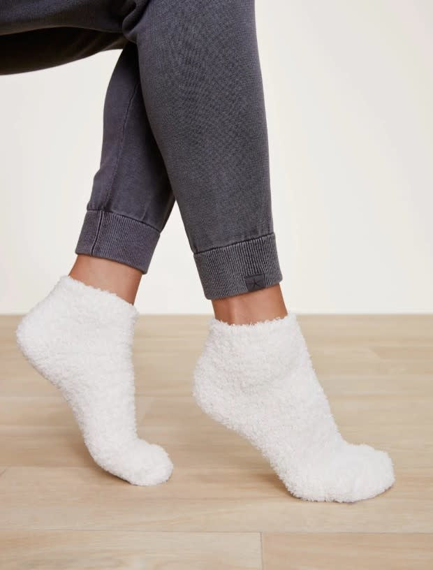 Cozychic 2 Pack Crew Sock Set Cream-Sand Dollar