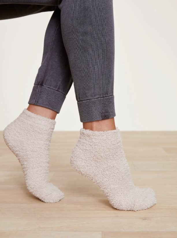 Cozychic 2 Pack Crew Sock Set Cream-Sand Dollar