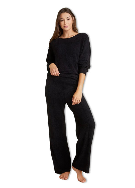CCL Wide Leg Seamed Pant Black