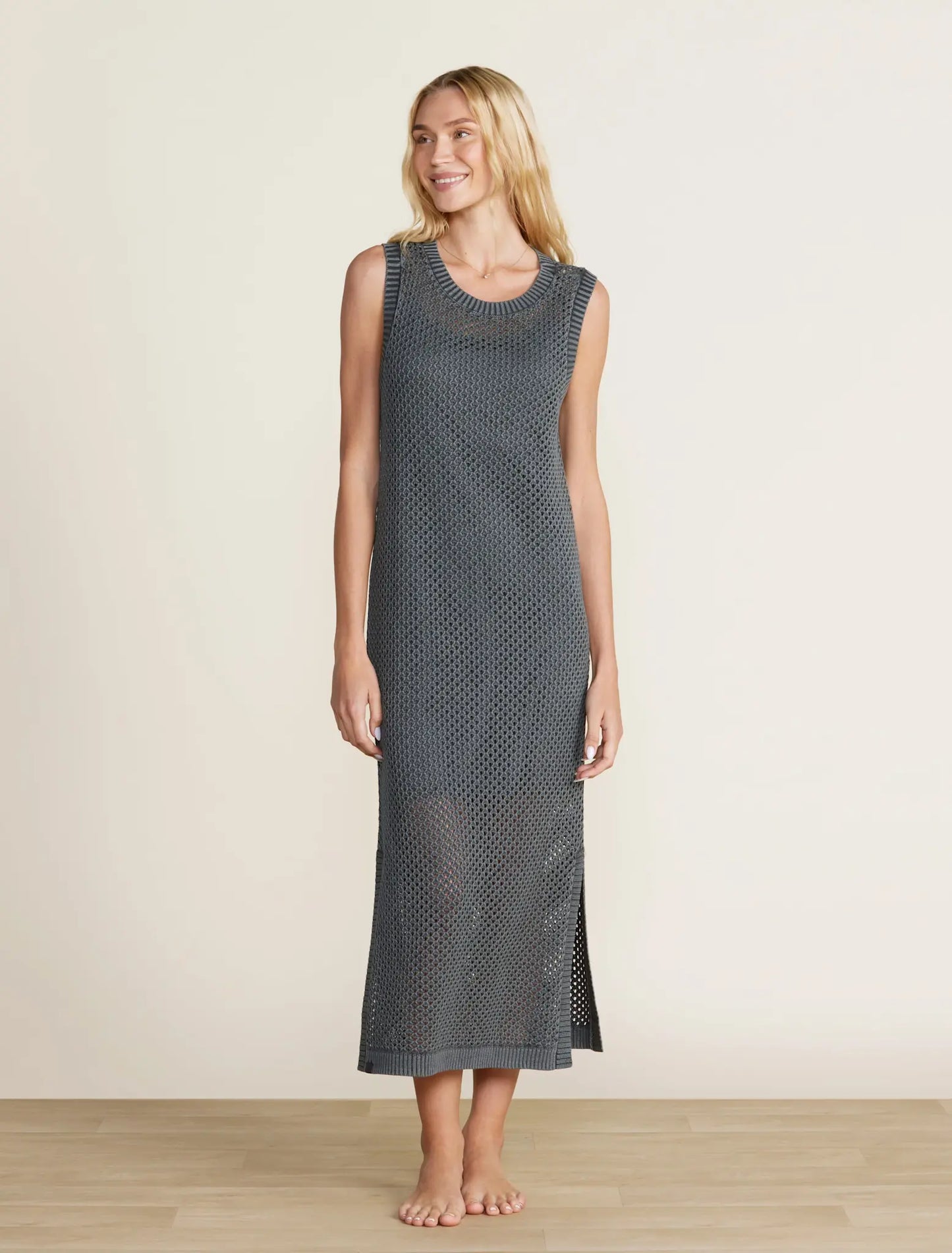 Barefoot Dreams Beach Dress | Faded Black S