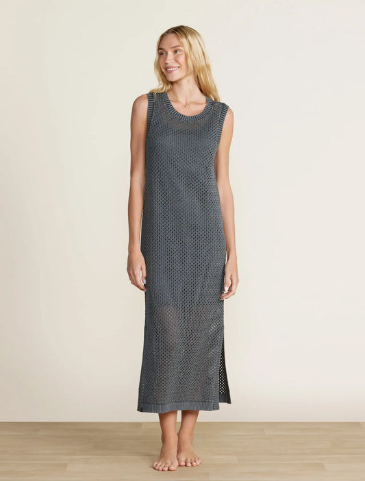 Barefoot Dreams Beach Dress | Faded Black S