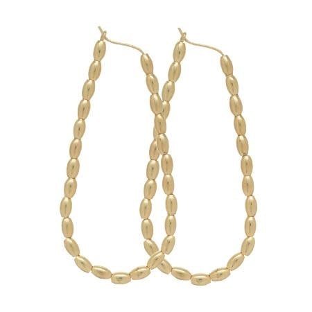 2.25" Harmony Oval Hoop Harmony Gold Earrings