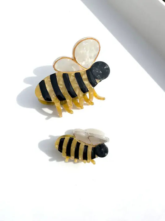 Hand Painted Claw Clip | Mini Bee