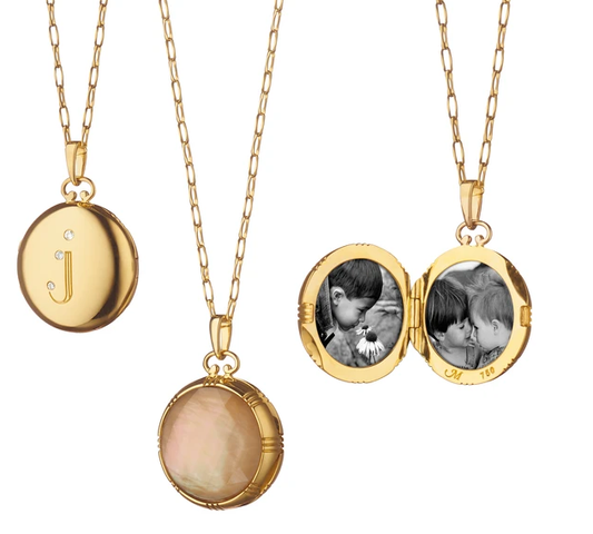 Bespoke Petite Diamond Initial Locket Necklace