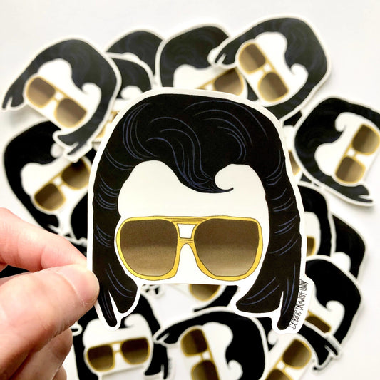 The King Elvis Vinyl Sticker