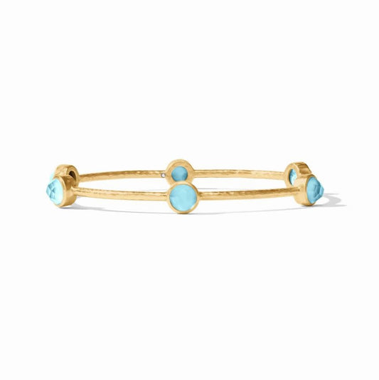 Milano Luxe Bangle | Iridescent Capri Blue | M