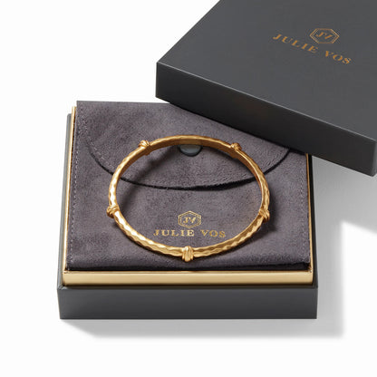 Savannah Gold Bangle Bracelet | Medium