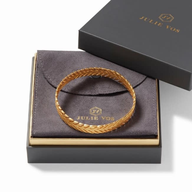 Fern Bangle Gold Medium