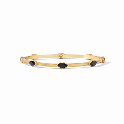 Monaco Bangle Bracelet | Medium Obsidian Black