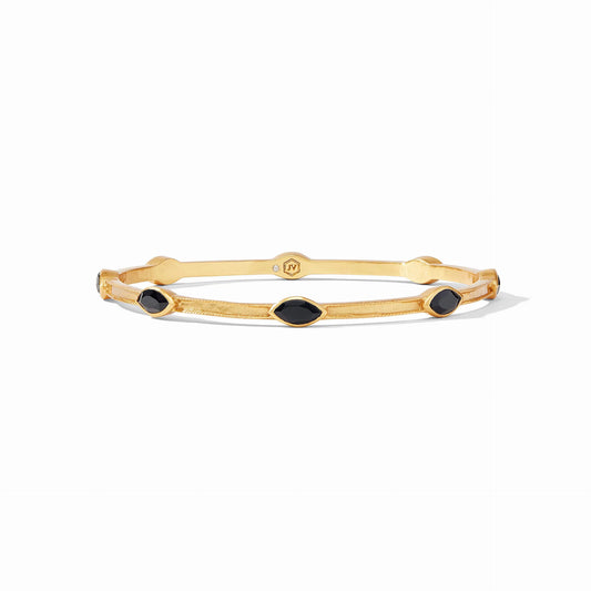 Monaco Bangle Bracelet | Medium Obsidian Black