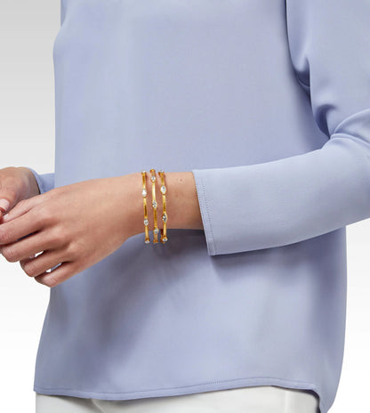 Monaco Bangle Bracelet | Medium Obsidian Black