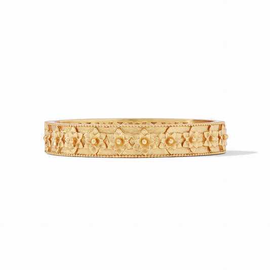 Flora Hinge Gold Bangle Bracelet