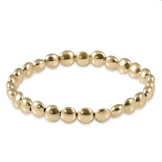 Honesty Gold 6mm Bead Bracelet