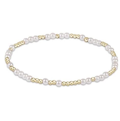 eNewton Hope Unwritten 3mm Bead Bracelet | Pearl