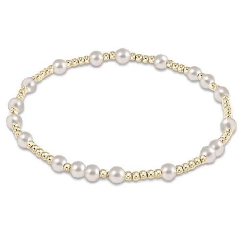 eNewton Hope Unwritten Pearl 4mm Bead Bracelet | Pearl