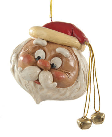Round Santa Ornament