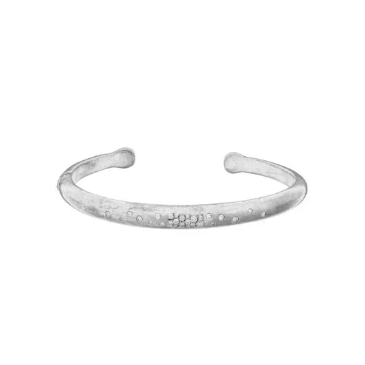 Boogie Matte Silver Bracelet w/Diamonds 0.30ctw