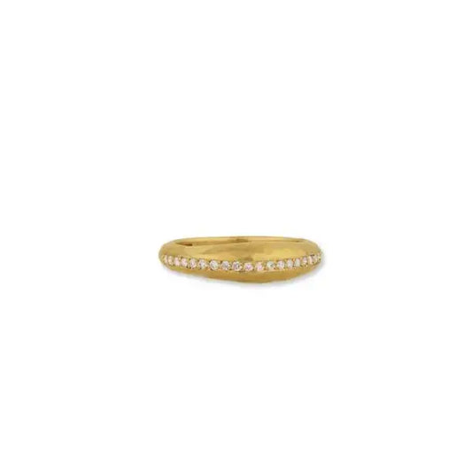 Boogie 22k All Gold Ring w/Diamonds