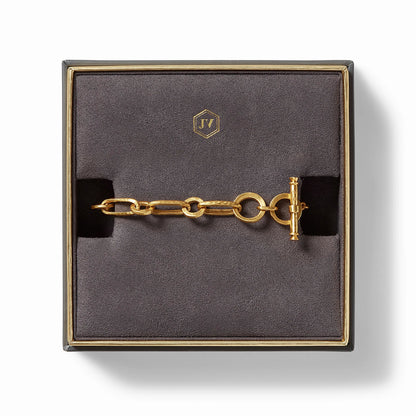 Palladio Link Gold Bracelet | 7-7.5in