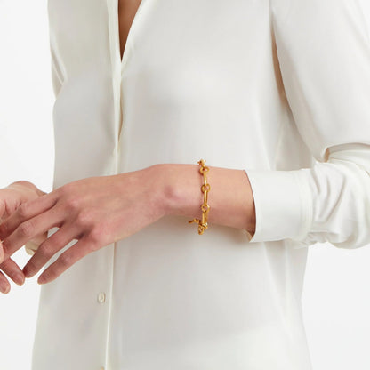 Palladio Link Gold Bracelet | 7-7.5in