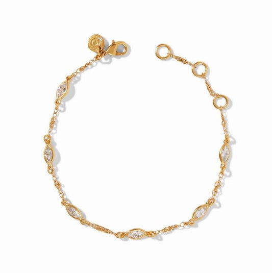 Charlotte Delicate Bracelet Gold Zirconia