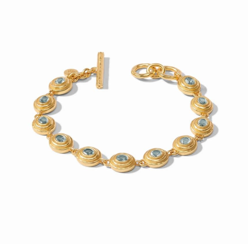 Tudor Tennis Bracelet | Peacock Blue