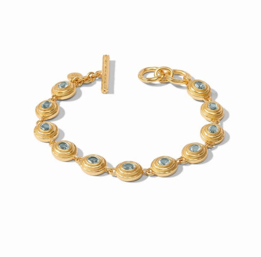 Tudor Tennis Bracelet | Peacock Blue