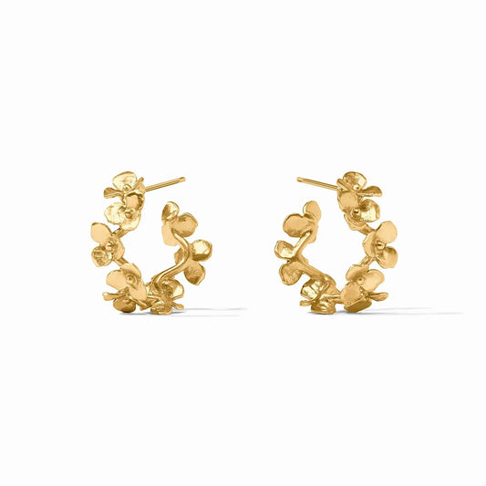 Bloom Hoop Earrings | 1.2in
