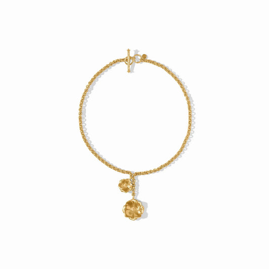 Flower Bloom Lariat Necklace | 18.3-18.8in