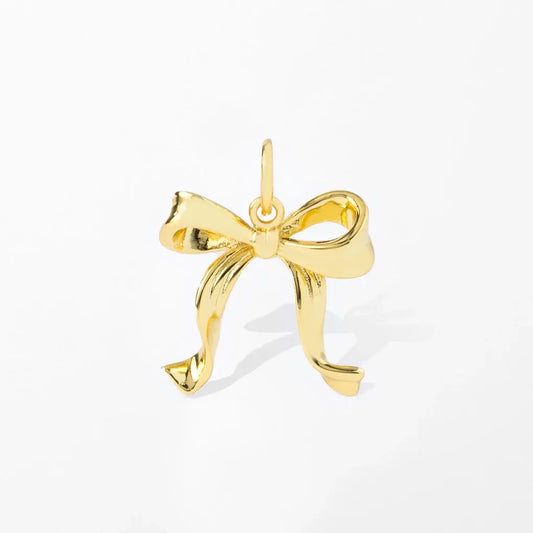 Ribbon Bow Charm Pendant
