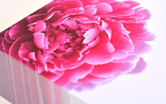 Luxe Notepad Peony Botanical