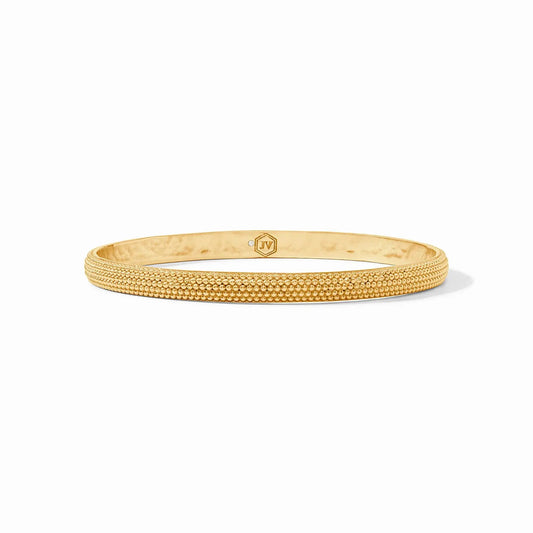 Cabochon Beaded Eternity Bangle Bracelet