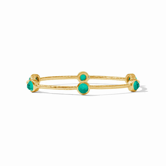 Milano Luxe Bangle Bracelet | Iridescent Emerald Green