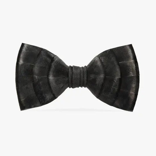 Brackish Slate Feather Bow Tie