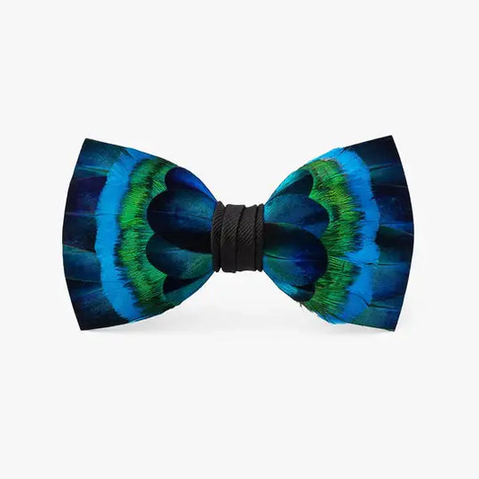 Brackish Tower Junction Feather Bow Tie