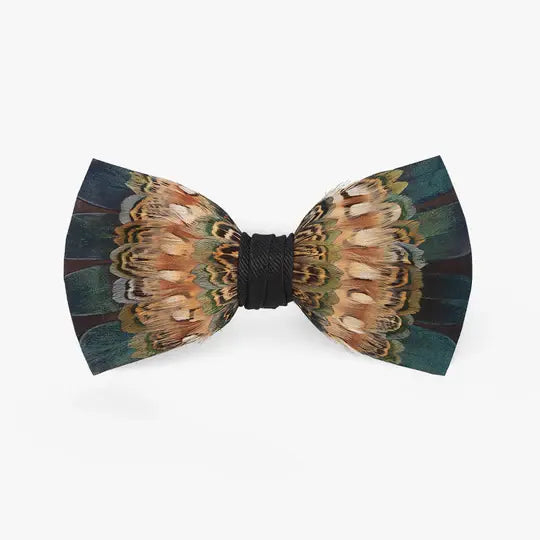Brackish Wallace Feather Bow Tie