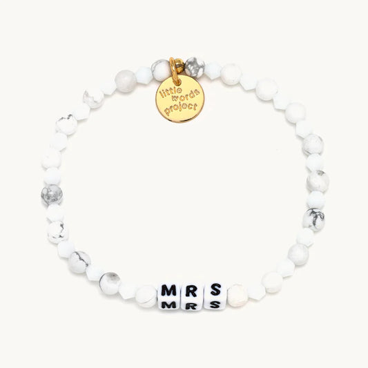 Mrs Bridal Beaded Stretch Bracelet