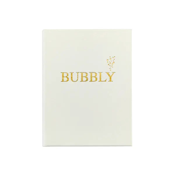 Bubbly Hand Bound Book | Gold Metallic Bonded Leather