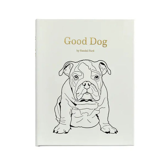 Good Dog Hand Bound Book | Ivory Bonded Leather
