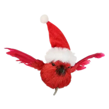 Christmas Cardinal w/Clip | 5.5in
