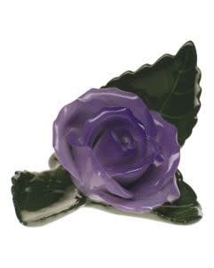 Herend Rose on Leaf | 3in Lavender